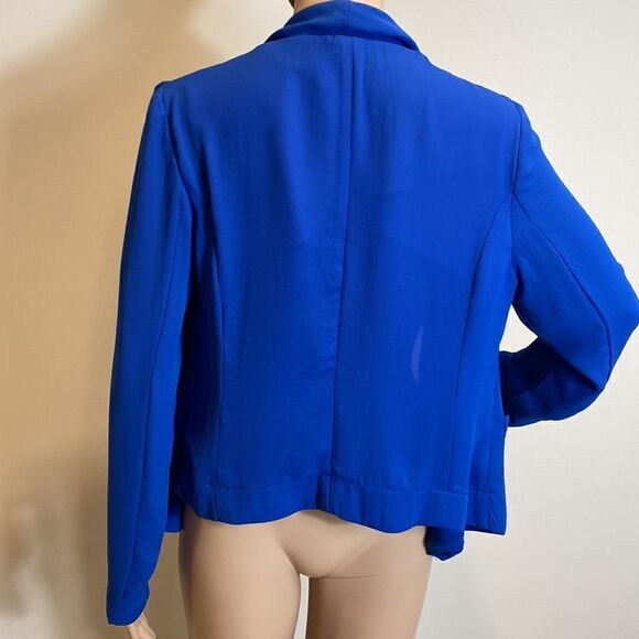 W118 by Walter Baker blue lightweight open front jacket size S - Picture 6 of 11